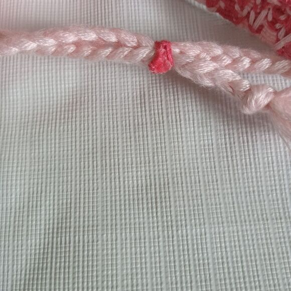 Handmade One Size Shades of Pink Adjustable Sliding Knot Flower Design Bracelet - Picture 7 of 9